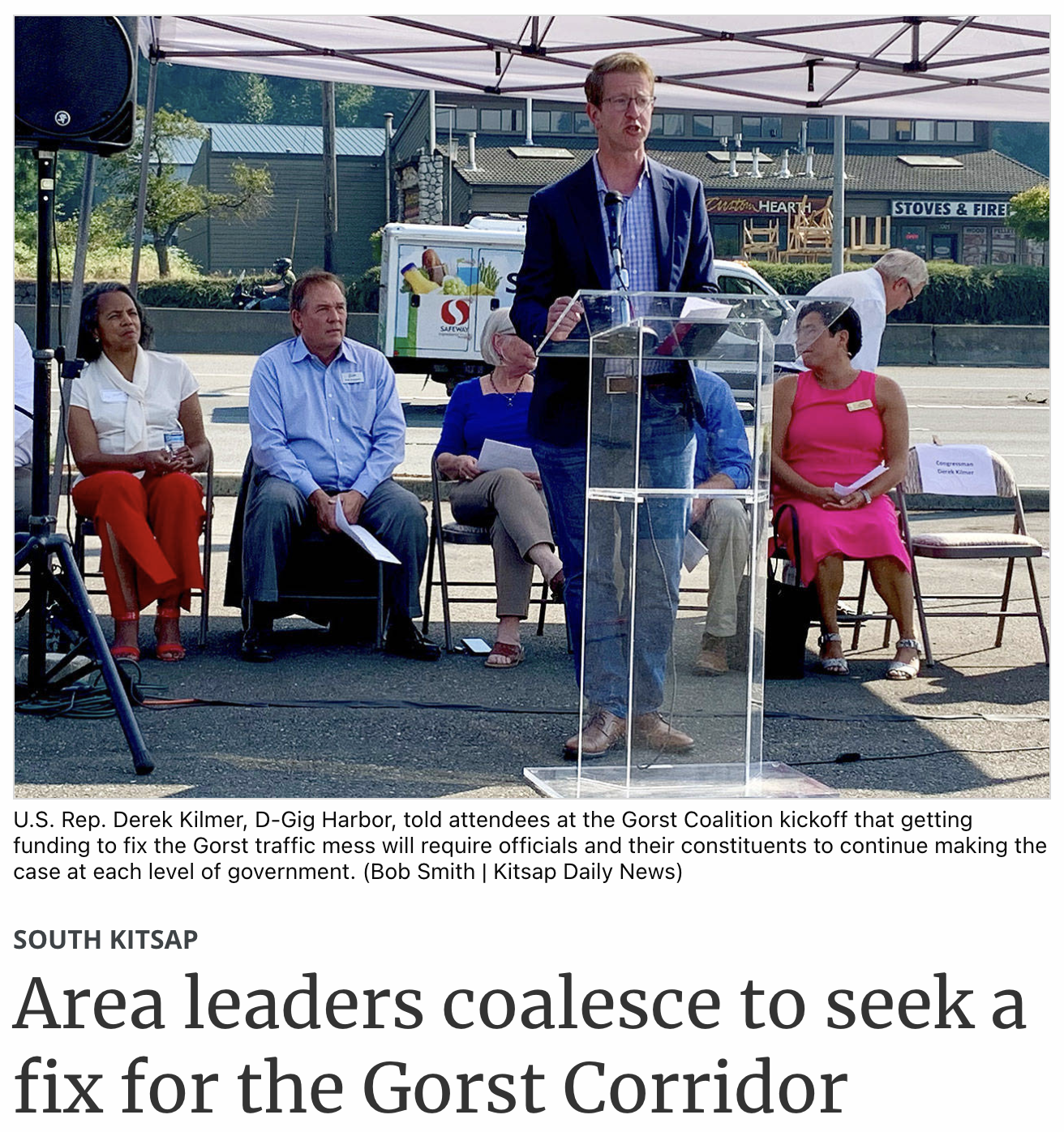 Kitsap Daily News - Area leaders coalesce to seek a fix for the Gorst Corridor