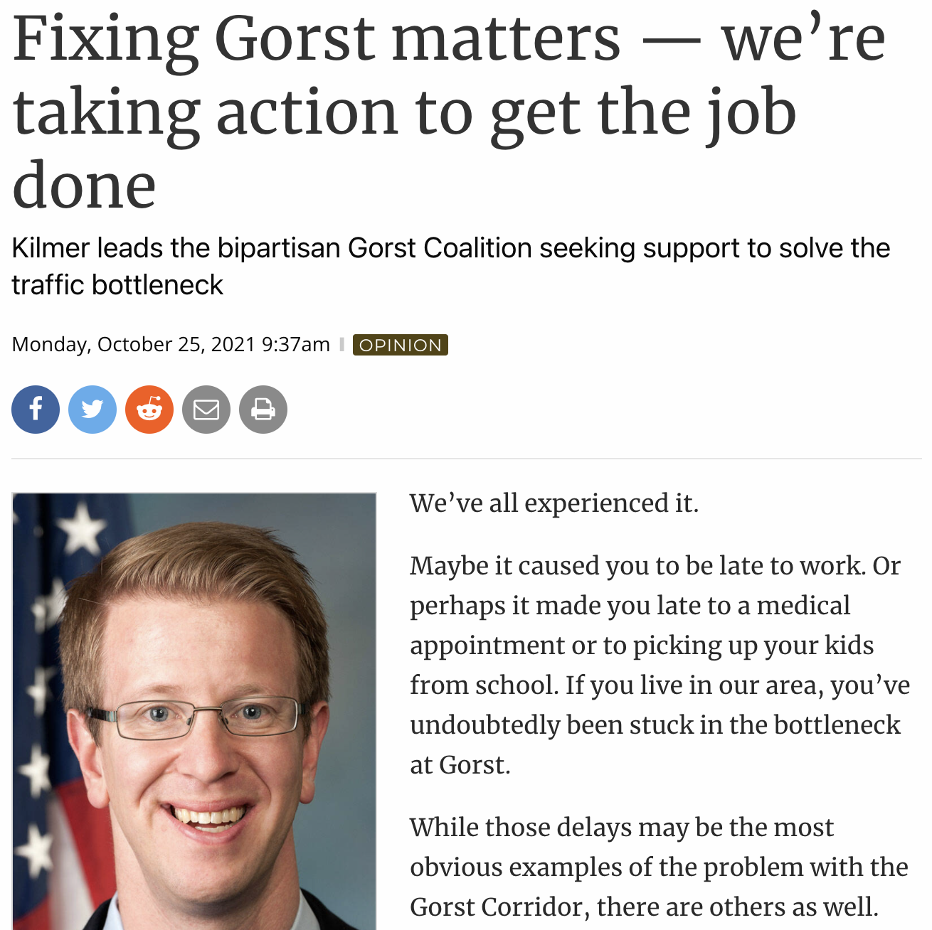Fixing Gorst matters — we’re taking action to get the job done